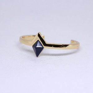 House of Harlow 1960 Gold with Dark Blue Bracelet